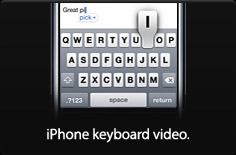 iPhone keyboard video.